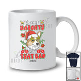 Personalized Custom Name Being Naughty Isn't That Bad; Joyful Christmas Santa Corgi Face T-Shirt