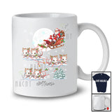 Personalized Custom Name Santa Sleigh Rat Reindeer; Lovely Christmas Moon Animal Lover T-Shirt