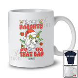 Personalized Custom Name Being Naughty Isn't That Bad; Joyful Christmas Santa Poodle Face T-Shirt