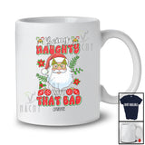 Personalized Custom Name Being Naughty Isn't That Bad; Joyful Christmas Santa Santa Face T-Shirt