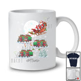 Personalized Custom Name Santa Sleigh Truck Reindeer; Joyful Christmas Moon Driver T-Shirt