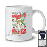 Personalized Custom Name Being Naughty Isn't That Bad; Joyful Christmas Santa Whippet Face T-Shirt