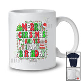 Personalized Custom Name Merry Christmas Yes It's My Birthday; Lovely X-mas Lights Family T-Shirt