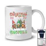 Personalized Custom Name Christmas With My Gnomies; Fantastic Christmas Snow Three Gnomes T-Shirt