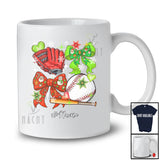 Personalized Custom Name Baseball Christmas Coquette; Lovely Bow Tie Snowing; Sport Player T-Shirt
