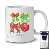 Personalized Custom Name Basketball Christmas Coquette; Lovely Bow Tie Snowing; Sport Player T-Shirt