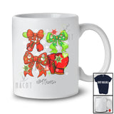 Personalized Custom Name Boxing Christmas Coquette; Lovely Bow Tie Snowing; Sport Player T-Shirt