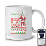 Personalized Custom Name Still Believe In Santa; Joyful Christmas Snow Sweater Santa; Family T-Shirt