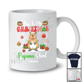 Personalized Custom Name My Christmas Pajama Shirt; Amusing Snow Santa Capypara; Family T-Shirt