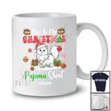 Personalized Custom Name My Christmas Pajama Shirt; Amusing Snow Santa Cat; Family T-Shirt