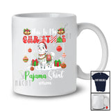 Personalized Custom Name My Christmas Pajama Shirt; Amusing Snow Santa Llama; Family T-Shirt