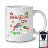 Personalized Custom Name My Christmas Pajama Shirt; Amusing Snow Santa Reindeer; Family T-Shirt