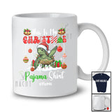 Personalized Custom Name My Christmas Pajama Shirt; Amusing Snow Santa Turtle; Family T-Shirt