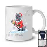 Personalized Custom Name Cane Corso Santa Drinking Beer; Joyful Christmas Drunker Family T-Shirt