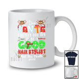 Personalized Custom Name I Did Try To Be A Good Hair Stylist; Lovely Christmas Santa Jobs T-Shirt