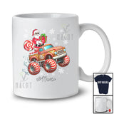 Personalized Custom Name Santa Candy On Monster Truck Gingerbread; Lovely Christmas Baking T-Shirt