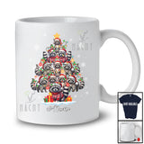 Personalized Custom Name Santa Raccoons Christmas Tree; Amazing X-mas Lights Animal T-Shirt
