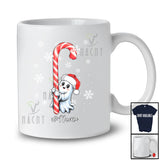 Personalized Custom Name Santa Boo Ghost With Candy Canes; Lovely Christmas Family Group T-Shirt