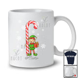 Personalized Custom Name Elf With Candy Canes; Lovely Christmas Elf Lover Snow; Family T-Shirt