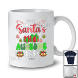Personalized Custom Name I'm On Santa's Awesome List; Amazing Christmas Santa Family T-Shirt