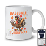Personalized Custom Name Baseball Turkey Nap; Humorous Thanksgiving Turkey Sport Player Team T-Shirt