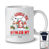 Personalized Custom Name Guinea Pig Stolen My Christmas Sweater; Joyful Moon Santa Gnome T-Shirt