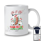 Personalized Custom Name My Christmas Pajamas Shirt; Joyful Santa Snowman Sausage Food T-Shirt