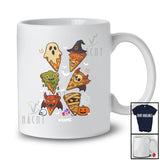 Personalized Custom Name Pizza Witch Zombie Mummy; Horror Halloween Collection Food T-Shirt