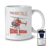 Personalized Custom Name Your Gifts Will Be Home Soon; Joyful Christmas Santa On Helicopter T-Shirt