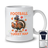 Personalized Custom Name Football Turkey Nap; Humorous Thanksgiving Turkey Sport Player Team T-Shirt