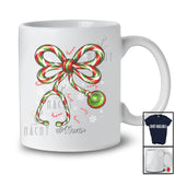 Personalized Custom Name Candy Canes Bow Tie Stethoscope; Lovely Christmas Nurse Baking T-Shirt