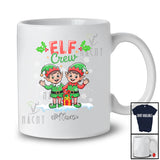 Personalized Custom Name Elf Crew; Amusing Christmas Couple Elf Snowing Around; Friends Family T-Shirt