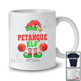 Personalized Custom Name Petanque Elf; Fantastic Christmas Petanque Player Sport; Friends Family T-Shirt