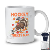 Personalized Custom Name Hockey Turkey Nap; Humorous Thanksgiving Turkey Sport Player Team T-Shirt