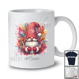 Personalized Custom Name Gnome Brush; Colorful Christmas Gnome; Pajamas Family Group T-Shirt