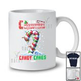 Personalized Custom Name C Is For Candy Canes Not Christmas; Joyful X-mas Lights Family T-Shirt