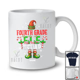 Personalized Fourth Grade Elf Squad; Proud Christmas Custom Name Students Teacher Group T-Shirt