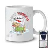 Personalized Custom Name Woofmas; Merry Christmas Golden Retriever Ornament Damage T-Shirt