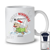 Personalized Custom Name Woofmas; Merry Christmas Labrador Retriever Ornament Damage T-Shirt