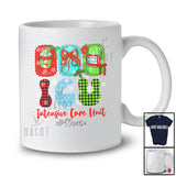 Personalized Custom Name I.C.U Nurse; Lovely Christmas Plaid Coffee Bow Tie; Women Family T-Shirt