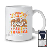 Personalized Custom Name Thanksgiving With EMT Turkeys; Joyful Emergency Medical Technician T-Shirt