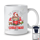 Personalized Custom Name I'm Ready For Christmas; Lovely Santa Guinea pig In Coffee Cup Gnomes T-Shirt