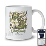 Personalized Custom Name Merry Christmas; Lovely Military Solider Wife Bowtie Hunting Wife; Family T-Shirt