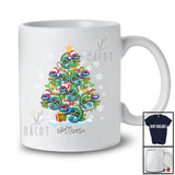 Personalized Custom Name Chameleon Christmas Tree; Amusing X-mas Lights Animal Lover T-Shirt