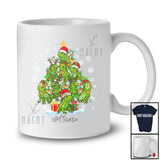 Personalized Custom Name Iguana Christmas Tree; Amusing X-mas Lights Iguana Animal Lover T-Shirt