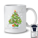 Personalized Custom Name Lizard Christmas Tree; Amusing X-mas Lights Lizard Animal Lover T-Shirt