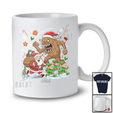 Personalized Custom Name Scary Christmas Cookie Monster; Humorous Santa Elf Running; Baker T-Shirt