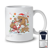 Personalized Custom Name Scary Christmas Cookie Monster; Humorous Santa Gingerbread Running T-Shirt