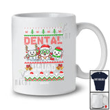 Personalized Custom Name Dental Squad; Fantastic Christmas Sweater Three Teeth; Dentist T-Shirt