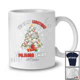 Personalized Custom Name My Christmas Pajama Shirt; Joyful Golf Equipment X-mas Tree Player T-Shirt